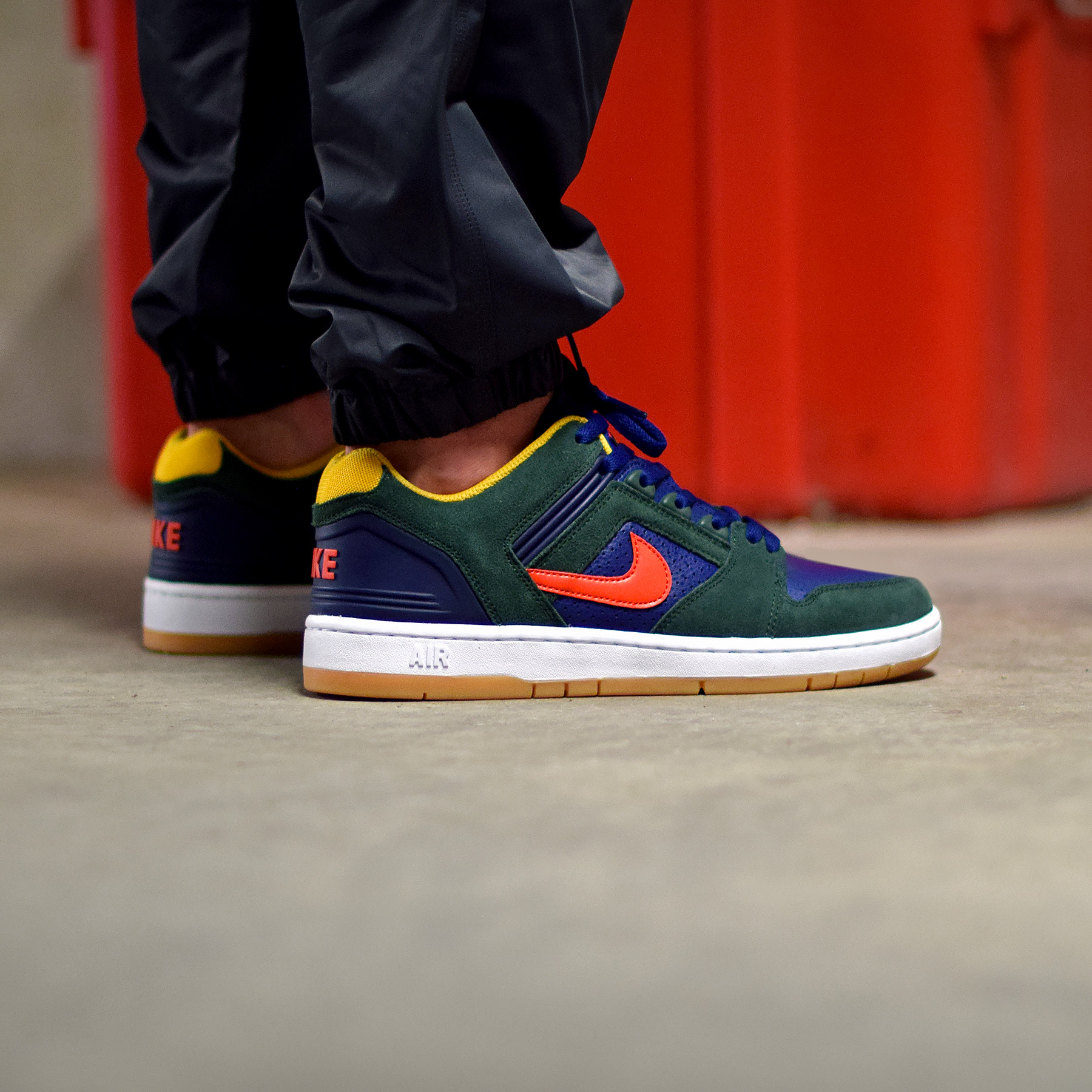 nike sb air force ii low midnight green