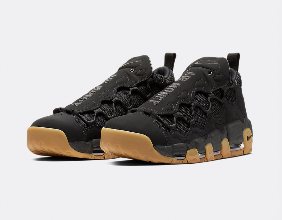 Nike Air More Money Black Gum Light Brown