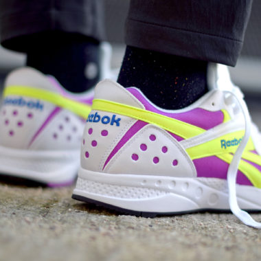 Reebok Pyro White Violet Neon