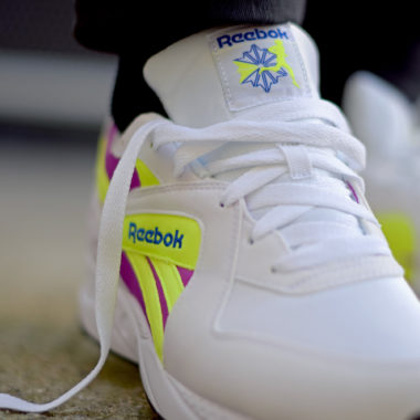 Reebok Pyro White Violet Neon