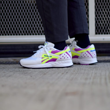 Reebok Pyro White Violet Neon