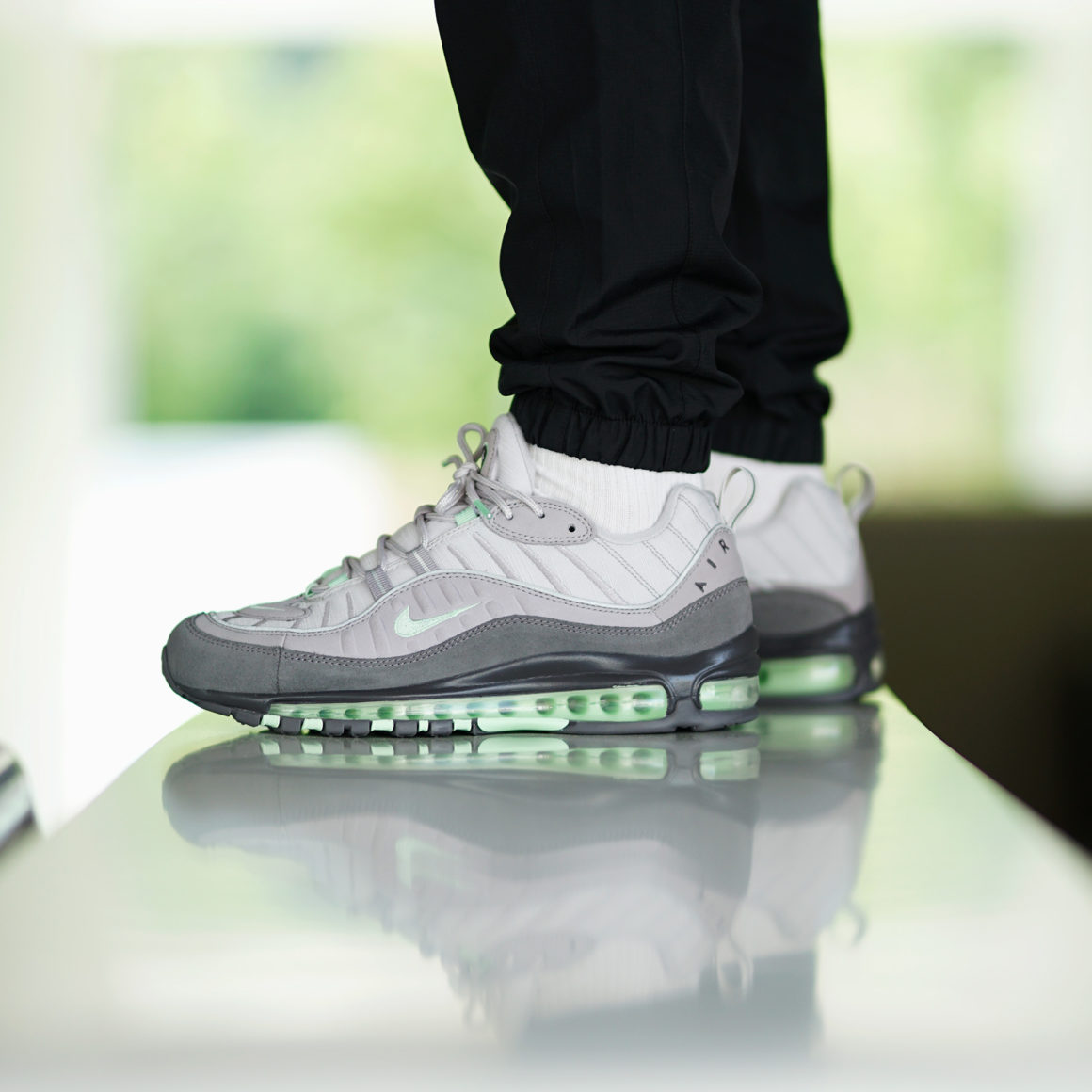 air max 98 grey green