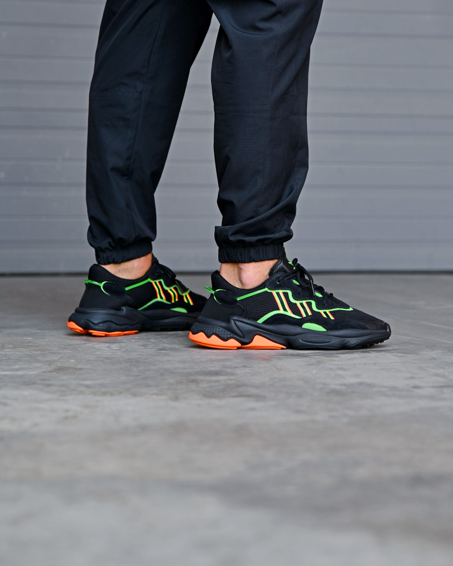 adidas ozweego black green