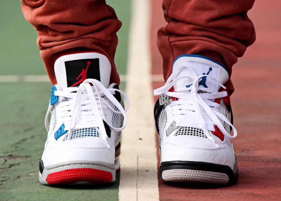 retro 4 what the on feet