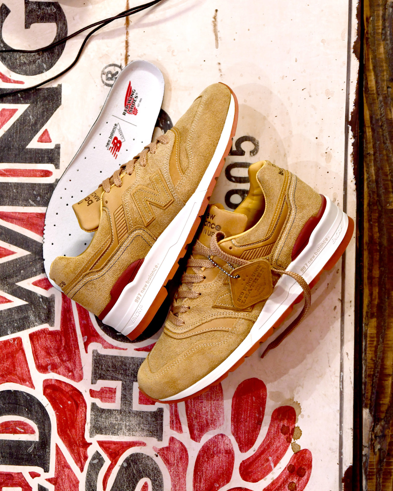 red wing shoes x new balance 997