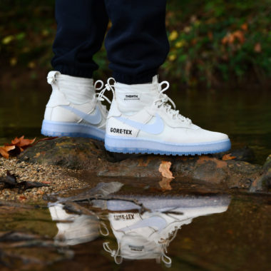 gore tex air force 1 on feet