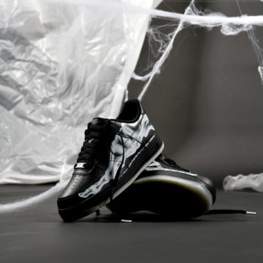 Nike Air Force 1 QS Skeleton Black Sneakers