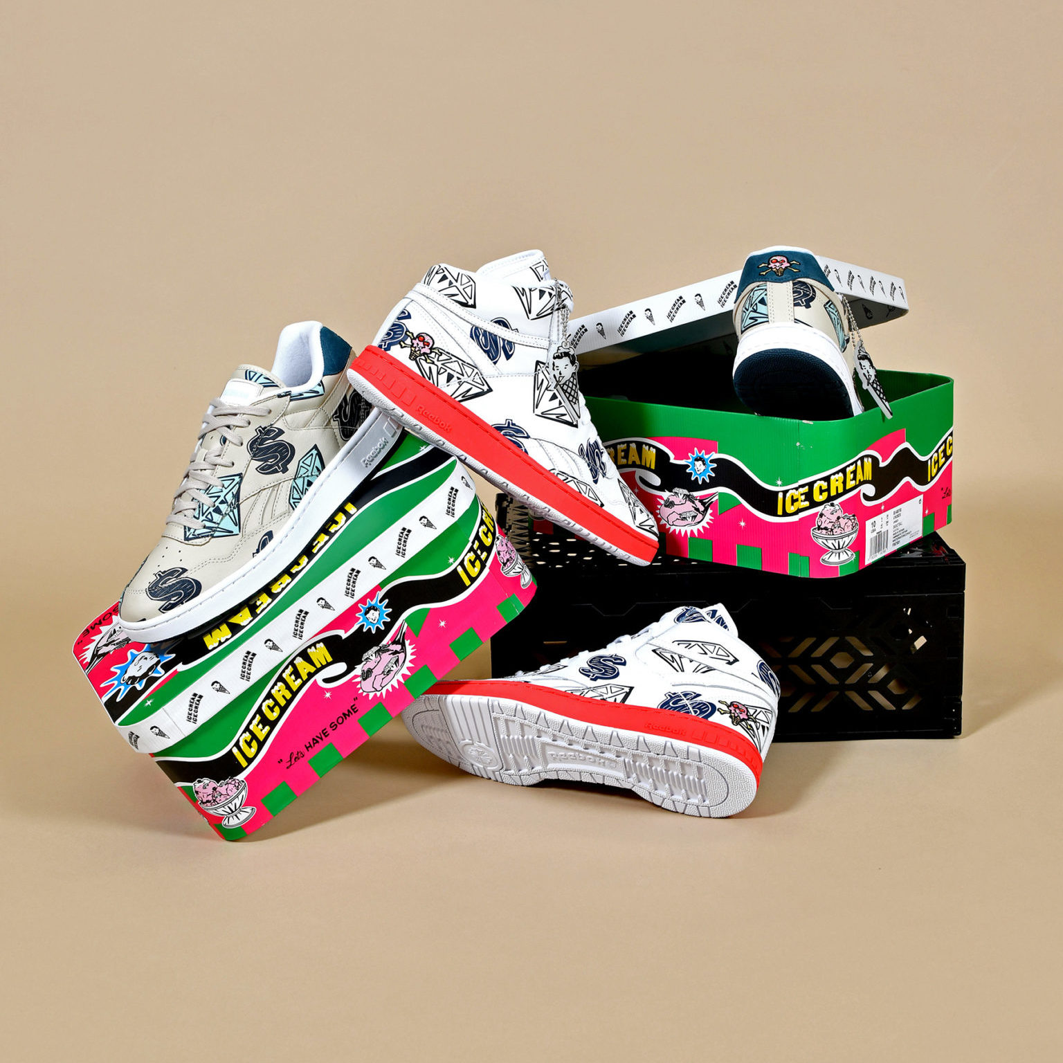 BBC Ice Cream x Reebok Sneakers