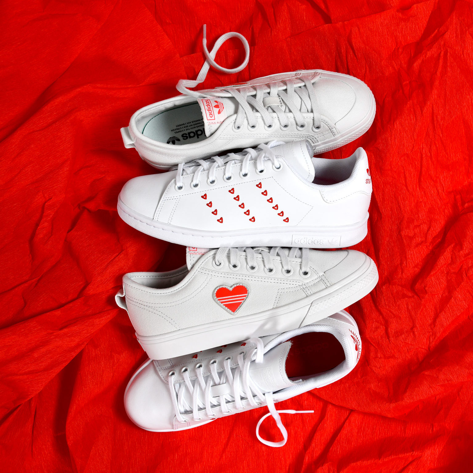 stan smith saint valentin blanche