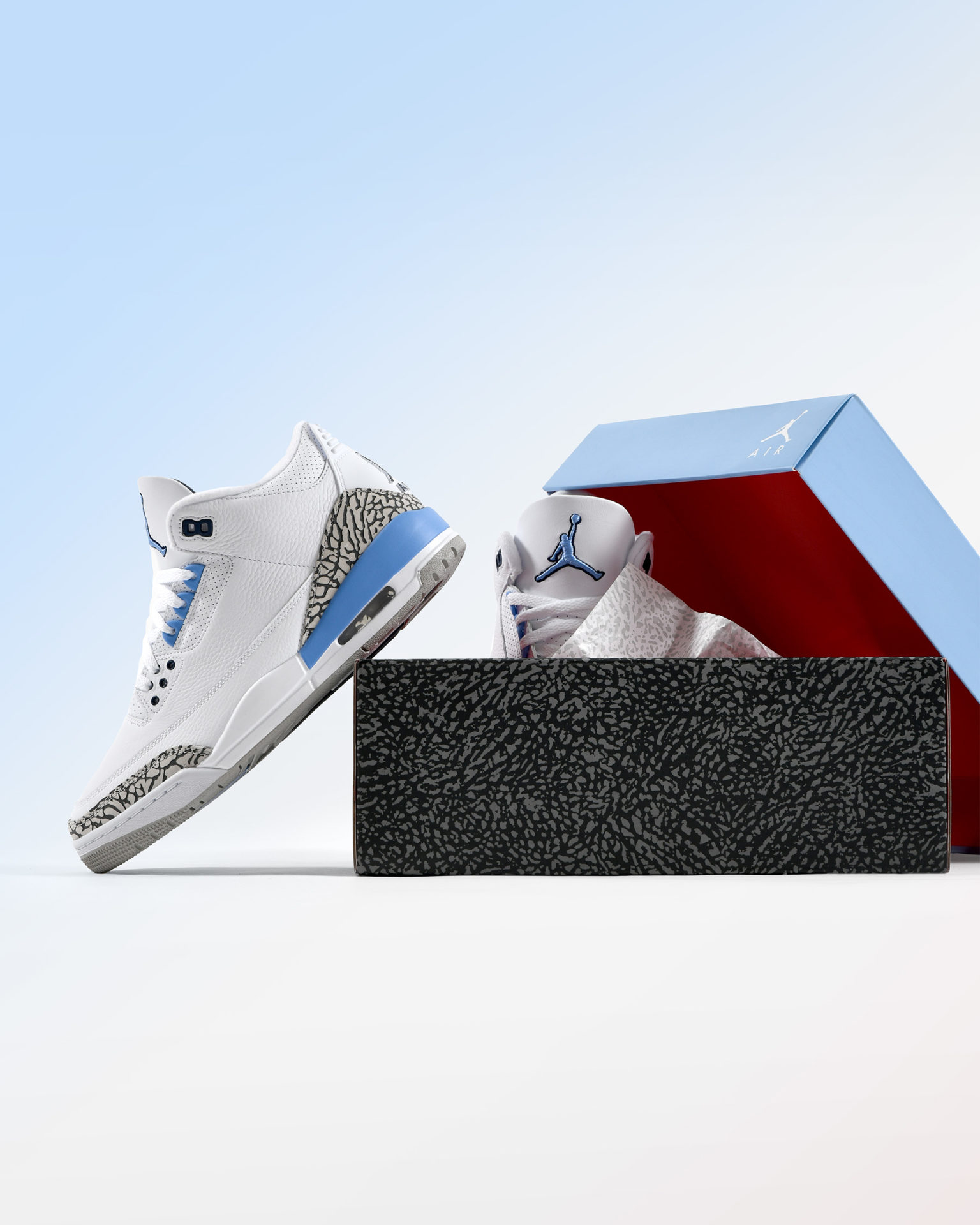 jordan 3 unc retail