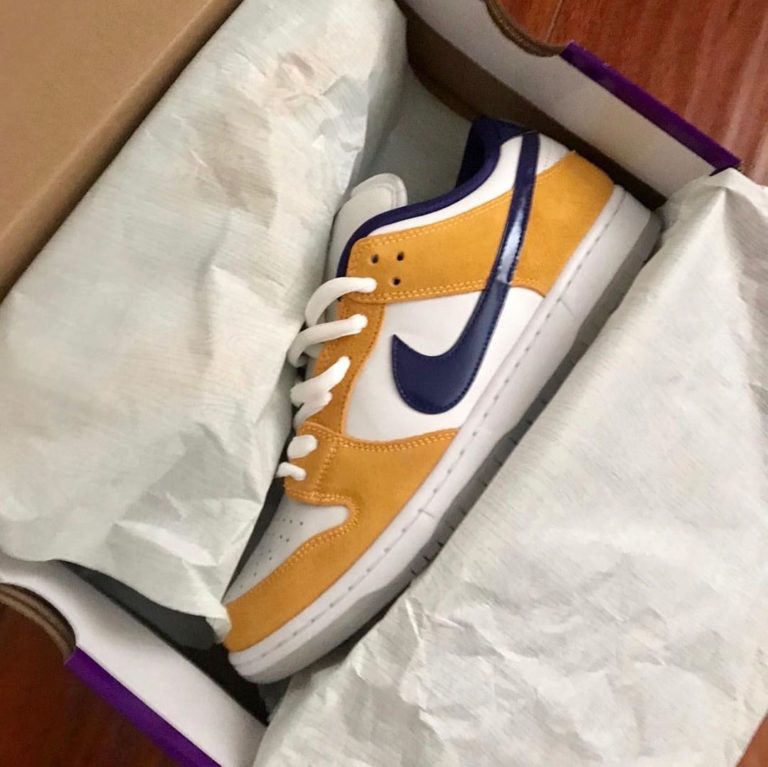 nike sb dunk low lakers