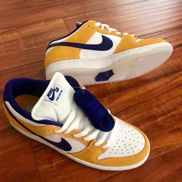 nike sb dunk low lakers