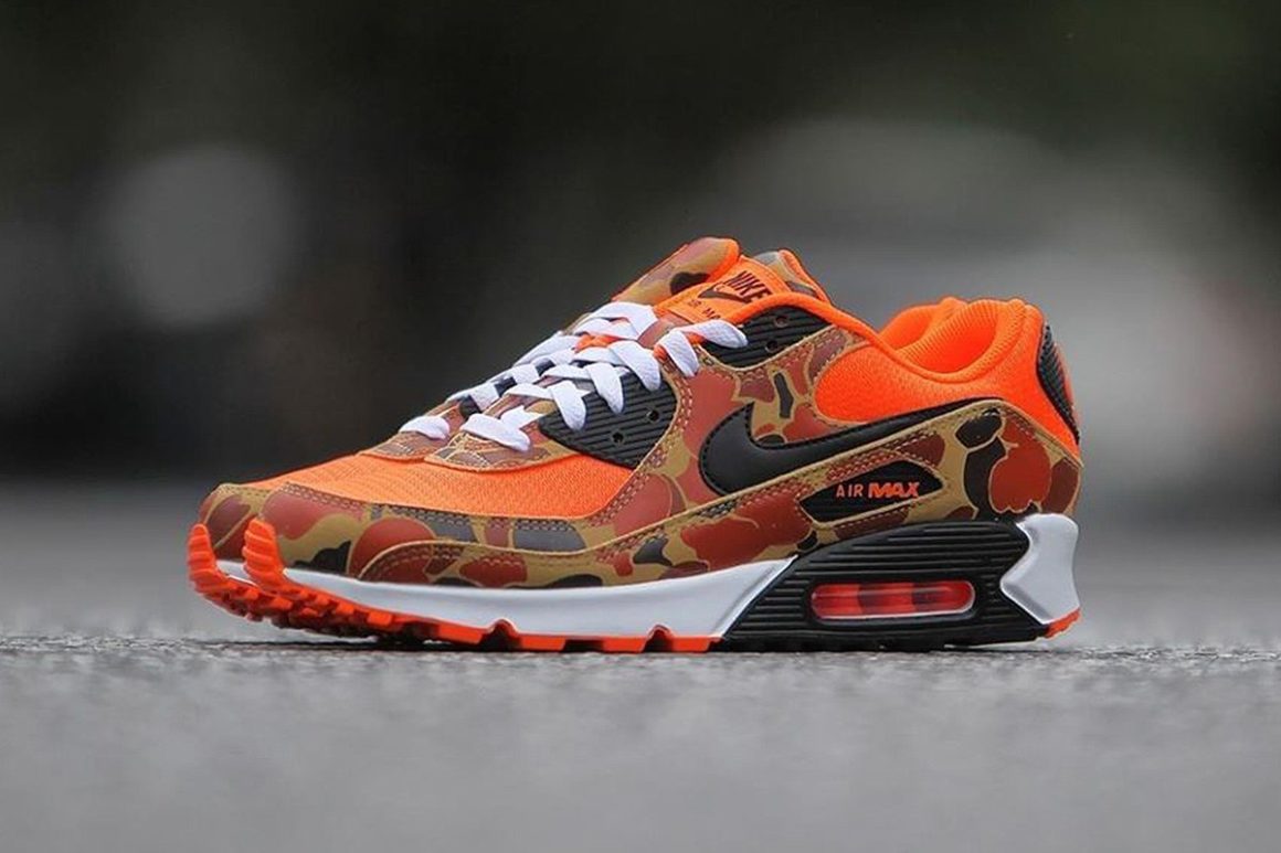 nike air max orange et noir