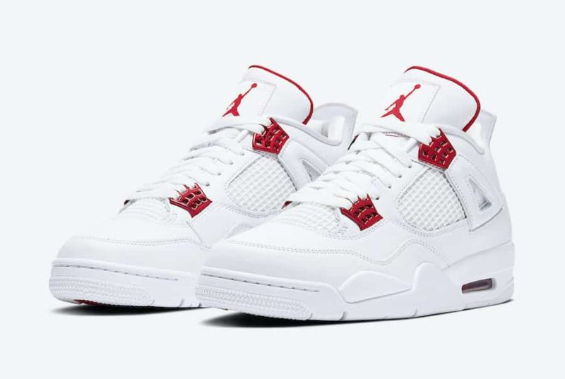 Air Jordan 4 “White/Metallic Red” Sneakers.fr