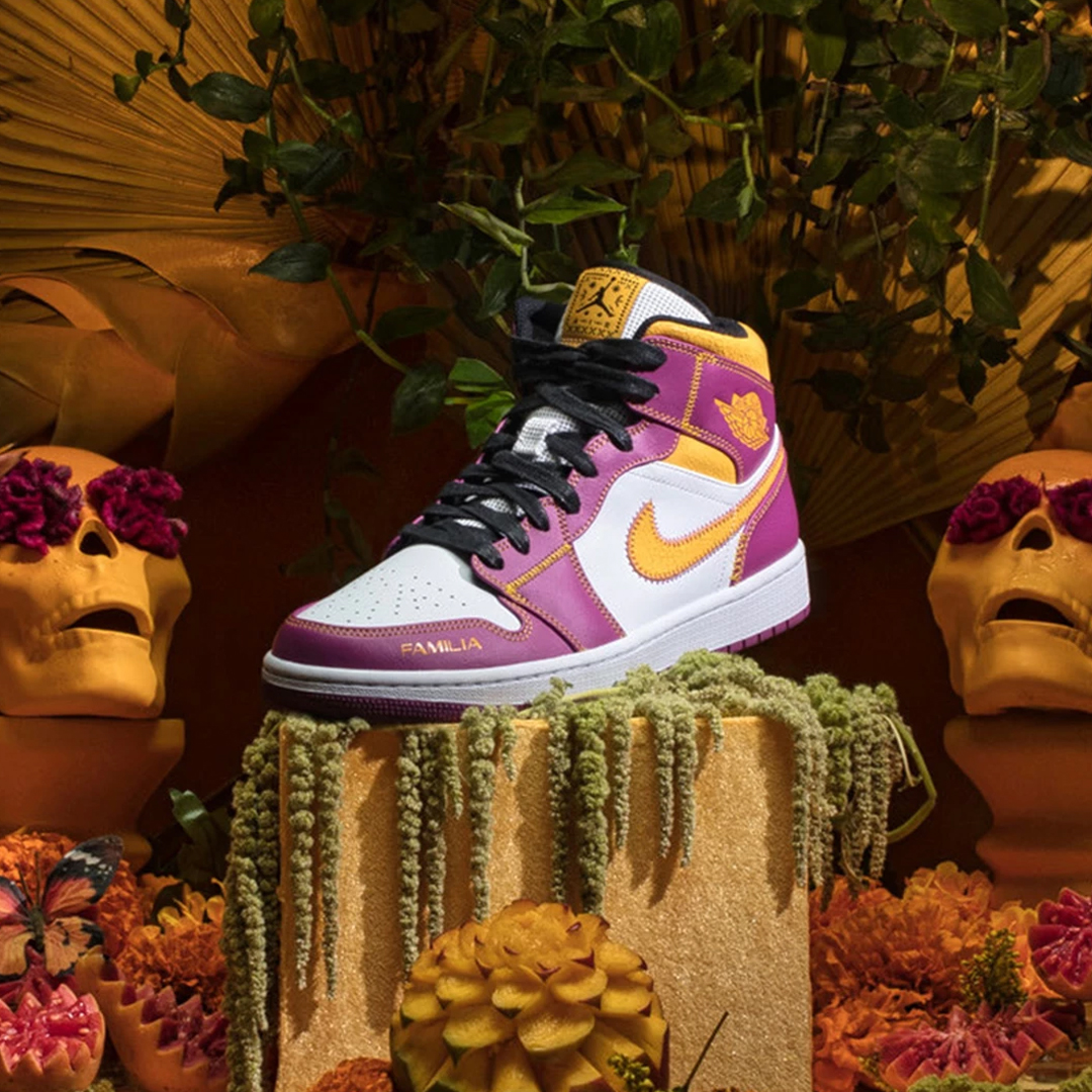 Air Jordan 1 Mid Dia de los Muertos Sneakers