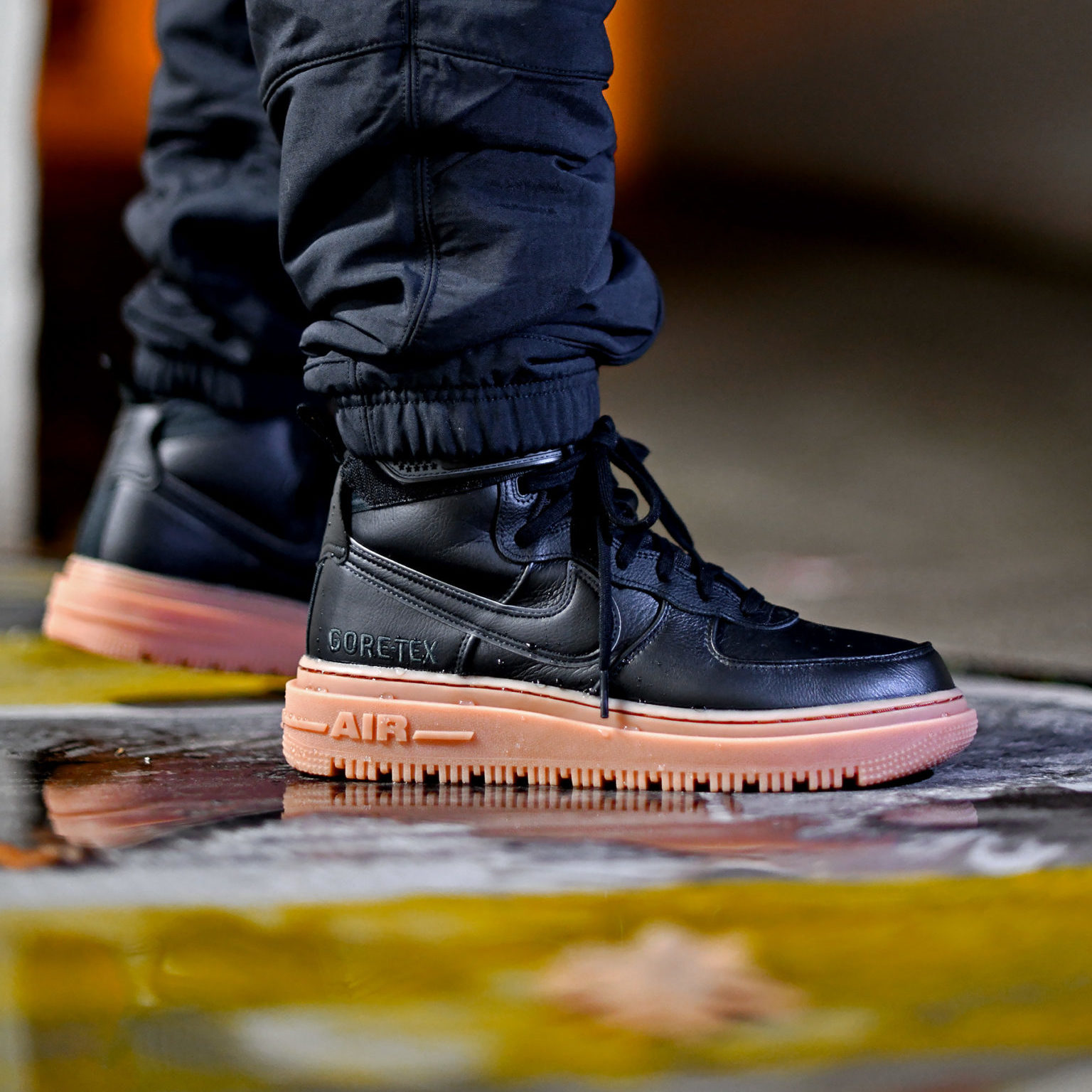 gore tex air force 1 on feet