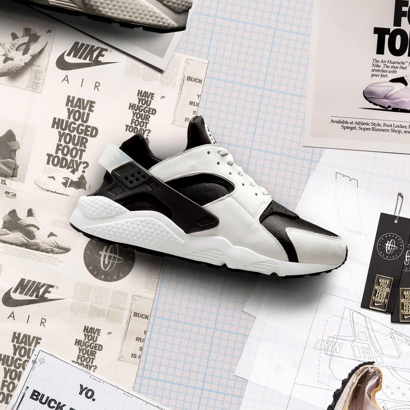 Nike air huarache blancas outlet