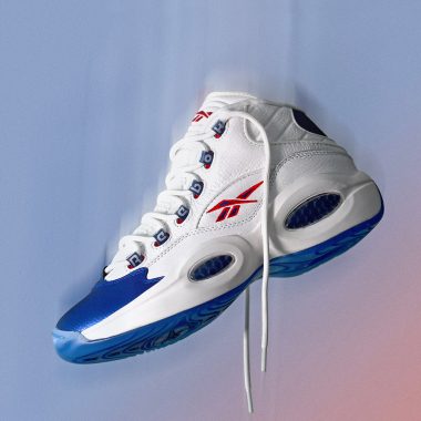 Reebok question mid sale bleu
