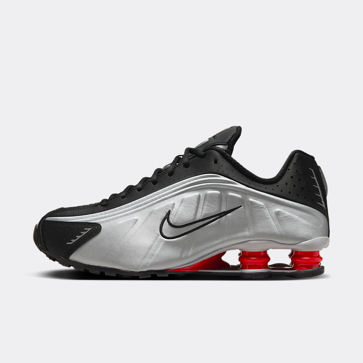 Nikd Shox R4 Nike Shox R4 Black Metallic Silver - Sneakers.fr