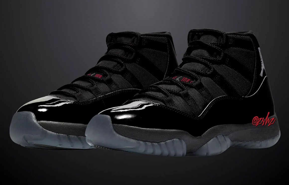 Red and black air jordan 11 discount