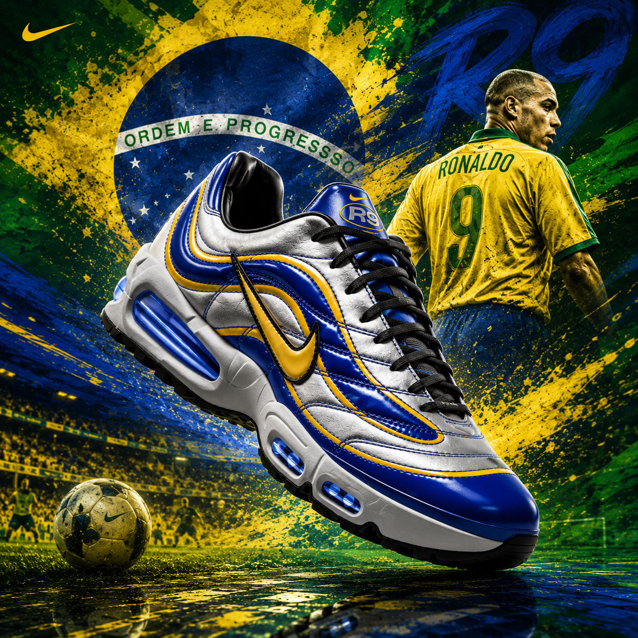 Nike R9 Multitaco Nike Air Max 95 Joga Bonito R9 - Sneakers.fr